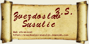 Zvezdoslav Šušulić vizit kartica